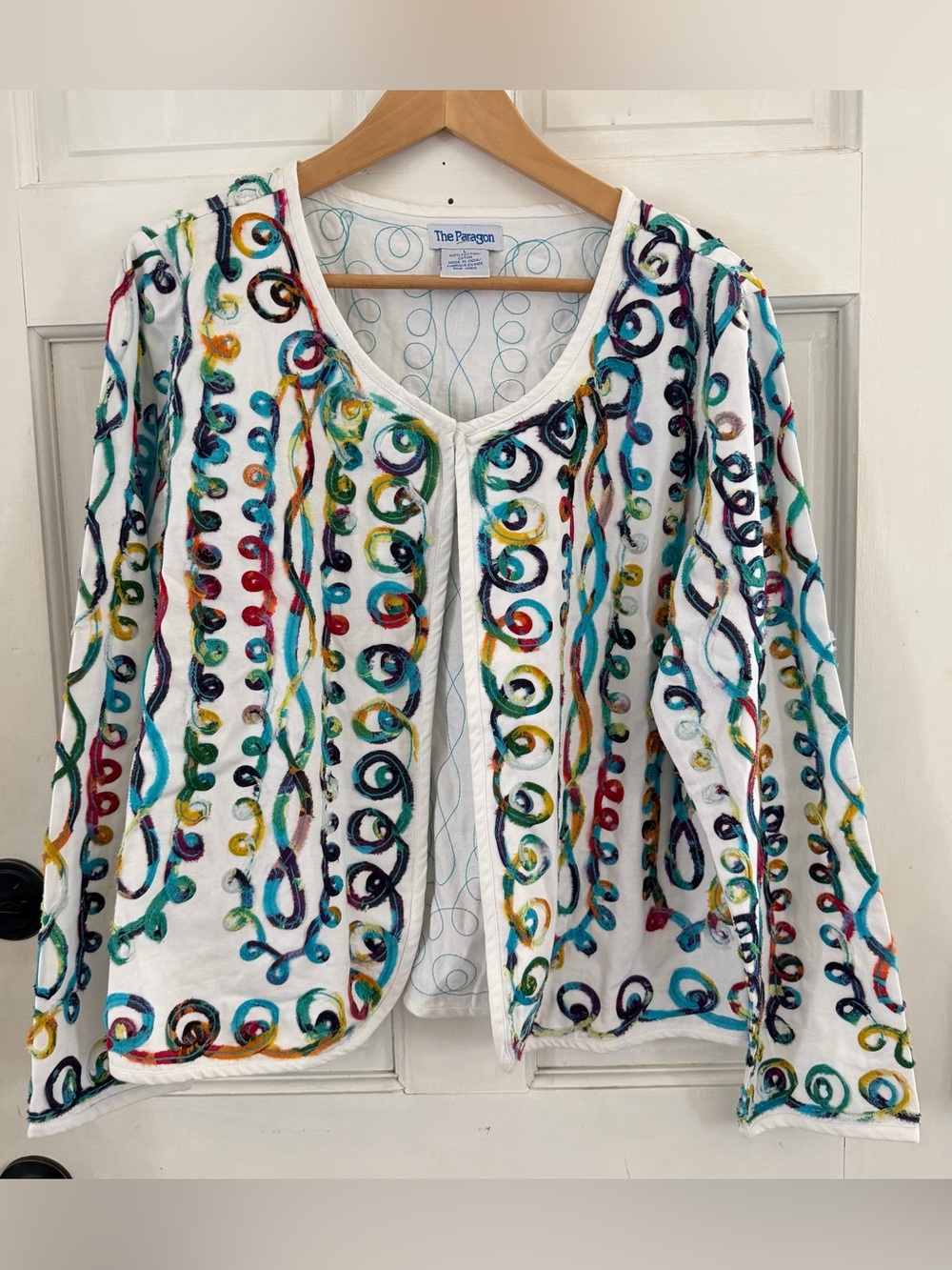 Boho Wearable Art Embroidered Jacket Statement Layer Large PARAGON
